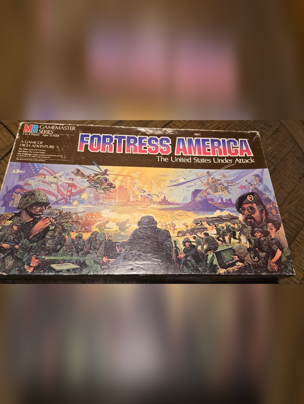 Fortress America United States Under Attack Milton Bradley Vintage Board Game